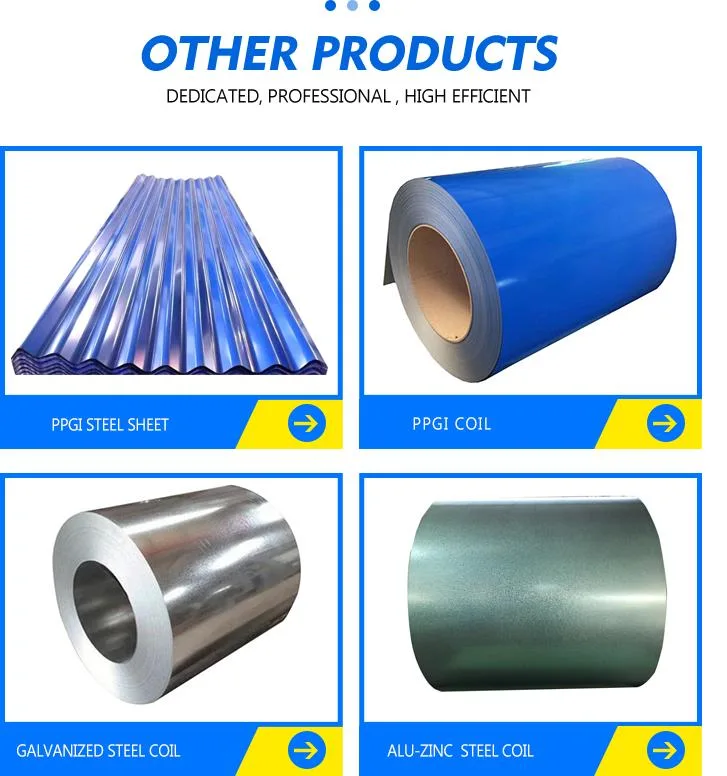 ASTM A792 G550 22/24/26/30/35 Gauge Az40 Az150 Afp Blue Color 55% Aluminium Zinc Alloy Steel Gl Sheet Aluzinc Corrugated Roofing Galvalume Roof Metal Sheet