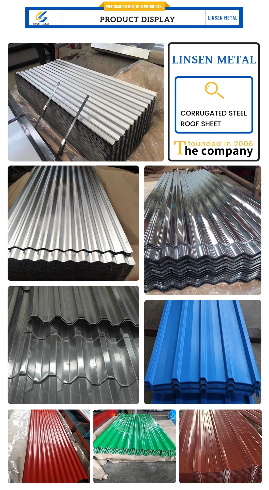 Prepainted Colored Galvanized Iron Roofing Sheet Price, Zinc Aluminium Gi Corrugated Steel Sheet, Cheap Metal Roof Sheet